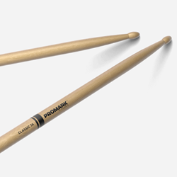 Promark TX7AW ProMark Classic Forward 7A Hickory Drumstick, Oval Wood Tip