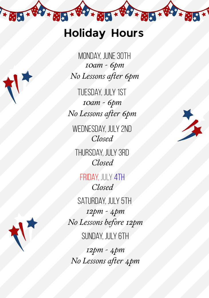 July Holiday Hours