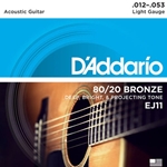 D'Addario ACOUSTIC 12-53 80/20 Bronze