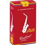 Vandoren SR263R 10 Alto Sax Java Red Cut Reed #3