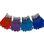 AIM Gifts AIM9150 Stretch Keyboard/Music Staff Gloves assorted colors