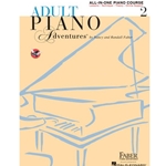 Adult Pno Adv 2  Lesson+Media -  Adult Piano Adventures All-In-One Piano Course Book 2 
with Media Online - piano