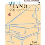 Adult Pno Adv 2  Lesson+Media -  Adult Piano Adventures All-In-One Piano Course Book 2 
with Media Online - piano