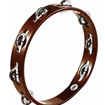 Meinl TA1AB Wood Tambourine Single Row Steel Jingles