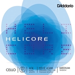 D'Addario H51244M Helicore 4/4 Cello D String, MED