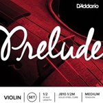 D'Addario J8101/2M Prelude 1/2 Violin String Set, Steel Core