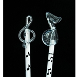 Music Treasures 365114 Silver Glitter Music Topper