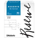 D'Addario DCR1020 #2 Reserve B-flat Clarinet Reeds, Box of 10