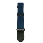 Henry Heller HPOL-NAV Navy Blue Guitar Strap w/ BB Logo