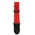 Henry Heller HPOL-RED Red Guitar Strap w/ BB Logo