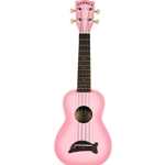 Kala MK-SD/PKBURST Dolphin Soprano Ukulele - Pink Burst