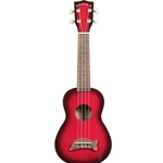 Kala MK-SD/RDBURST Dolphin Soprano Ukulele - Red Burst