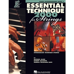 Essential Technique 2000 for Strings Book 3 - Piano Acc
