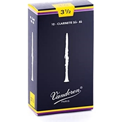 Vandoren CLARINET 10 Bb Clarinet Reeds #3.5