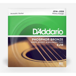 D'Addario EJ18 Heavy 14-59 Phosphor Bronze