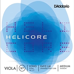 D'Addario H410LM Helicore 16"+ Viola String Set, Steel Core