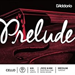 D'Addario J101244M Prelude 4/4 Cello D String - Single String ONLY