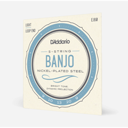 D'Addario EJ60 9-20 Nickel Wound Banjo String Set