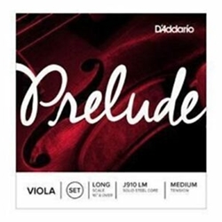 D'Addario J910LM Prelude 16"+ Viola String Set, Steel Core
