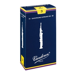 Vandoren SR203 #3 Soprano Sax Reeds, Box of 10