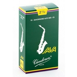 Vandoren SR2625 10 JAVA Alto Sax Reeds #2.5