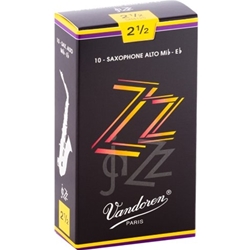 Vandoren SR4125 10 Alto Sax ZZ Reed #2 1/2