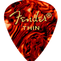 Fender 1980351700 FENDER 351 CLASSIC PICKS TORTOISESHELL THIN 12-PACK