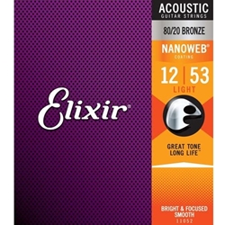 Elixir ELXRNAL 12-53 Nanoweb 80/20 Bronze