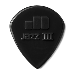Jim Dunlop 47P3S DUNLOP JAZZ III STIFFO PLAYERS 6-PACK BLACK GUITAR PICKS