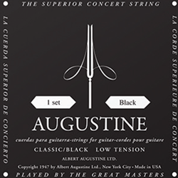 Augustine SILVERSET AUGUSTINE STRING SET BLACK LOW TENSION