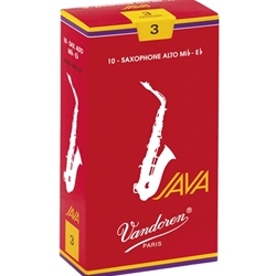 Vandoren SR263R 10 Alto Sax Java Red Cut Reed #3