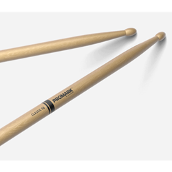 Promark TX5BW ProMark Classic Forward 5B Hickory Drumstick, Oval Wood Tip