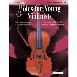 Solos for Young Violinists Violin Part and Piano Acc., Volume 1 [Violin] - violin