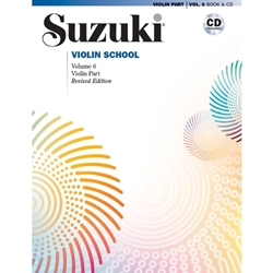 Suzuki Violin School Violin Part/CD, Volume 6: Revised - violin
