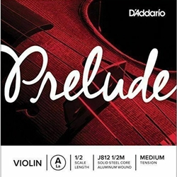 D'Addario J8121/2M Prelude 1/2 Violin A String, MED