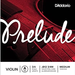 D'Addario J8123/4M Prelude 3/4 Violin A String, MED