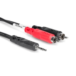 Hosa CMR206 6' 3.5mm to dual RCA Cable