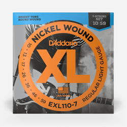 D'Addario EXL1107 7-String Regular Light 10-59 Electric Guitar Strings