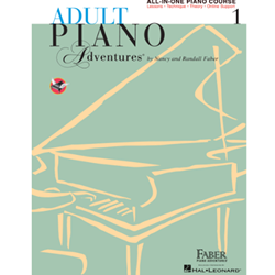 Adult Pno Adv 1  Lesson+Media - Adult Piano Adventures All-In-One Piano Course Book 1 with Media Online - piano