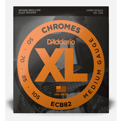 D'Addario ECB82 Chromes Bass, Medium, 50-105, Long Scale