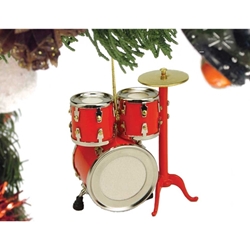 Music Treasures 463110 Red Drum Set Ornament