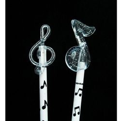 Music Treasures 365114 Silver Glitter Music Topper