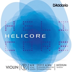 D'Addario H3134/4M Helicore 4/4 Violin D String - Single String ONLY