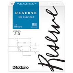 D'Addario DCR1020 #2 Reserve B-flat Clarinet Reeds, Box of 10