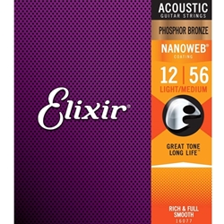 Elixir ELX16077 12-56 Nanoweb Phosphor Bronze Strings
