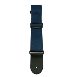 Henry Heller HPOL-NAV Navy Blue Guitar Strap w/ BB Logo