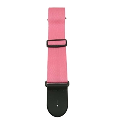 Henry Heller HPOL-PNK Pink Guitar Strap w/ BB Logo