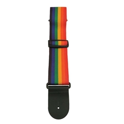 Henry Heller HPOL-RBW Rainbow Guitar Strap w/ BB Logo