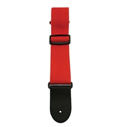 Henry Heller HPOL-RED Red Guitar Strap w/ BB Logo