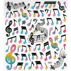 AIM Gifts AIM29518 Stickers-Music Notes-Staff